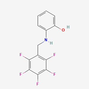 2-{[(Pentafluorophenyl)methyl]amino}phenol