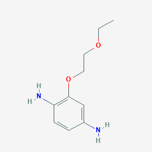 molecular formula C10H16N2O2 B14331843 2-(2-Ethoxyethoxy)benzene-1,4-diamine CAS No. 110907-02-3