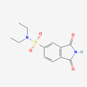 molecular formula C12H14N2O4S B14331891 N,N-Diethyl-1,3-dioxo-2,3-dihydro-1H-isoindole-5-sulfonamide CAS No. 105046-81-9