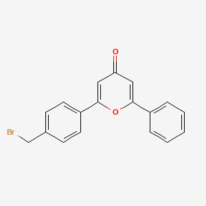 2-[4-(Bromomethyl)phenyl]-6-phenyl-4H-pyran-4-one