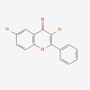 3,6-Dibromo-2-phenyl-4H-1-benzopyran-4-one