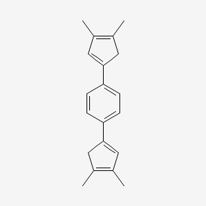 Benzene, 1,4-bis(3,4-dimethyl-1,3-cyclopentadien-1-yl)-