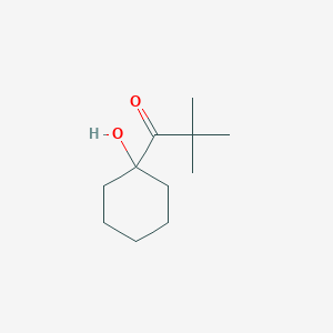 molecular formula C11H20O2 B14331962 1-Propanone, 1-(1-hydroxycyclohexyl)-2,2-dimethyl- CAS No. 103648-08-4