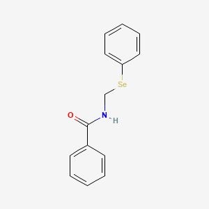 molecular formula C14H13NOSe B14331963 Benzamide, N-[(phenylseleno)methyl]- CAS No. 110682-74-1