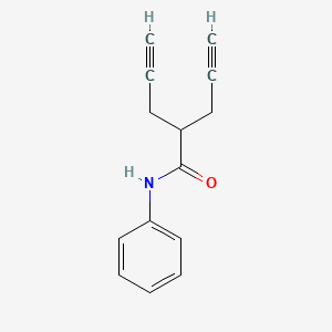 molecular formula C14H13NO B14331969 N-Phenyl-2-(prop-2-yn-1-yl)pent-4-ynamide CAS No. 109257-45-6