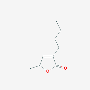 molecular formula C9H14O2 B14331981 3-butyl-5-methyl-2(5H)-furanone 