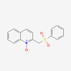 2-[(Benzenesulfonyl)methyl]-1-oxo-1lambda~5~-quinoline