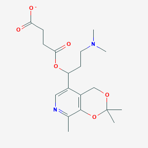 4-[3-(Dimethylamino)-1-(2,2,8-trimethyl-2H,4H-[1,3]dioxino[4,5-c]pyridin-5-yl)propoxy]-4-oxobutanoate