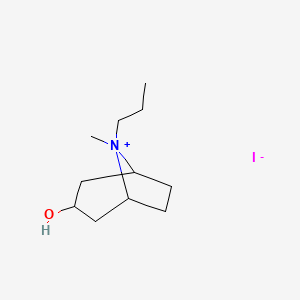 3-Hydroxy-8-methyl-8-propyl-8-azabicyclo[3.2.1]octan-8-ium iodide