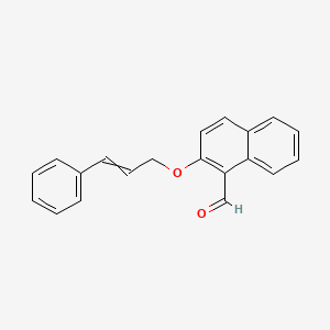 2-[(3-Phenylprop-2-en-1-yl)oxy]naphthalene-1-carbaldehyde