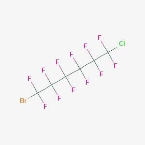 molecular formula C6BrClF12 B14332023 Hexane, 1-bromo-6-chloro-1,1,2,2,3,3,4,4,5,5,6,6-dodecafluoro- CAS No. 105198-06-9