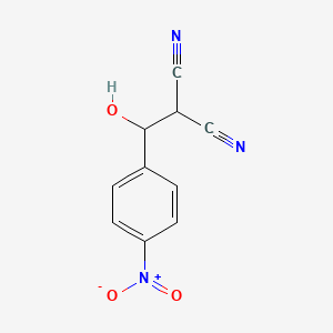 molecular formula C10H7N3O3 B14332028 [Hydroxy(4-nitrophenyl)methyl]propanedinitrile CAS No. 105590-51-0