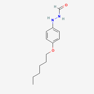 molecular formula C13H20N2O2 B14332037 Hydrazinecarboxaldehyde, 2-[4-(hexyloxy)phenyl]- CAS No. 107187-05-3