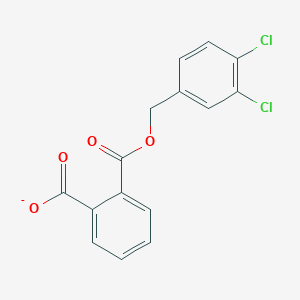 molecular formula C15H9Cl2O4- B14332045 2-{[(3,4-Dichlorophenyl)methoxy]carbonyl}benzoate CAS No. 105578-62-9