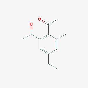 1-Methyl-3-ethyl-5,6-diacetylbenzol