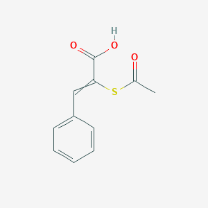 2-(Acetylsulfanyl)-3-phenylprop-2-enoic acid