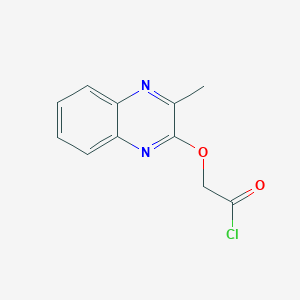 molecular formula C11H9ClN2O2 B14332083 [(3-Methylquinoxalin-2-yl)oxy]acetyl chloride CAS No. 110281-71-5