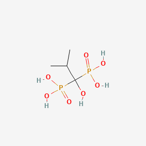 molecular formula C4H12O7P2 B14332090 (1-Hydroxy-2-methyl-1-phosphonopropyl)phosphonic acid CAS No. 105532-74-9