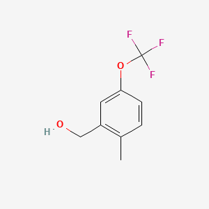 molecular formula C9H9F3O2 B1433210 2-Methyl-5-(trifluoromethoxy)benzyl alcohol CAS No. 1261478-61-8