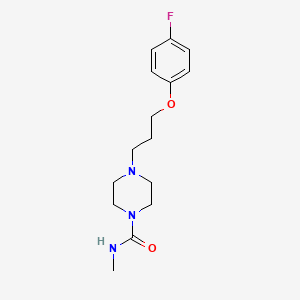 4-[3-(4-Fluorophenoxy)propyl]-N-methylpiperazine-1-carboxamide