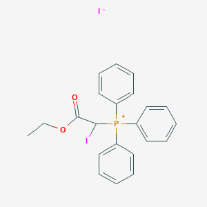 molecular formula C22H21I2O2P B14332105 Phosphonium, (2-ethoxy-1-iodo-2-oxoethyl)triphenyl-, iodide CAS No. 111598-99-3