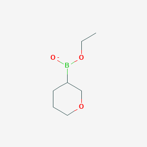 molecular formula C7H14BO3- B14332109 Ethoxy(oxan-3-yl)borinate CAS No. 104986-33-6