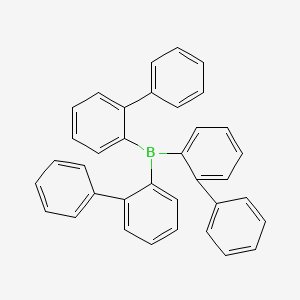 molecular formula C36H27B B14332116 Tri([1,1'-biphenyl]-2-yl)borane CAS No. 103510-65-2