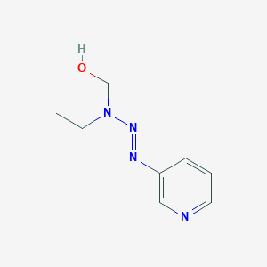 [(2E)-1-Ethyl-3-(pyridin-3-yl)triaz-2-en-1-yl]methanol