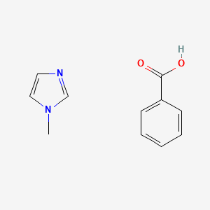 molecular formula C11H12N2O2 B14332146 Benzoic acid;1-methylimidazole CAS No. 104290-55-3