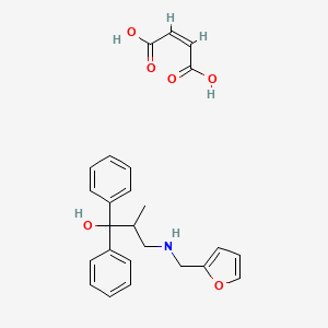 alpha-(2-(Furylmethyl)amino-1-methylethyl)benzhydrol maleate