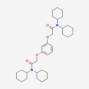 molecular formula C34H52N2O4 B14332202 2,2'-[1,3-Phenylenebis(oxy)]bis(N,N-dicyclohexylacetamide) CAS No. 105731-56-4