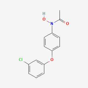 Acetamide, N-(4-(3-chlorophenoxy)phenyl)-N-hydroxy-