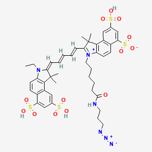 molecular formula C44H50N6O13S4 B1433221 Sulfo-Cy5.5 Azide CAS No. 1955527-41-9