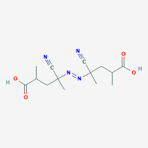 4,4'-[(E)-Diazenediyl]bis(4-cyano-2-methylpentanoic acid)