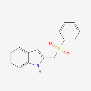 2-[(Benzenesulfonyl)methyl]-1H-indole