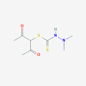 2,4-Dioxopentan-3-yl 2,2-dimethylhydrazine-1-carbodithioate