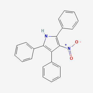 molecular formula C22H16N2O2 B14332258 3-Nitro-2,4,5-triphenyl-1H-pyrrole CAS No. 111029-14-2