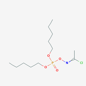 (1-Chloroethylideneamino) dipentyl phosphate