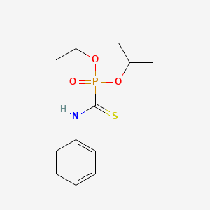 molecular formula C13H20NO3PS B14332316 1-di(propan-2-yloxy)phosphoryl-N-phenylmethanethioamide CAS No. 109105-44-4