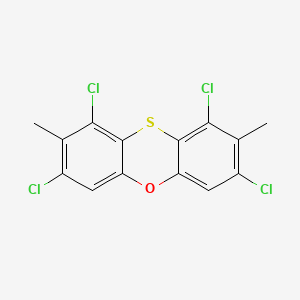 molecular formula C14H8Cl4OS B14332327 Phenoxathiin, 1,3,7,9-tetrachloro-2,8-dimethyl- CAS No. 103412-83-5