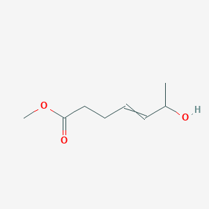 molecular formula C8H14O3 B14332336 Methyl 6-hydroxyhept-4-enoate CAS No. 105762-40-1