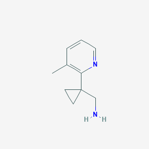 molecular formula C10H14N2 B1433235 [1-(3-Methylpyridin-2-yl)cyclopropyl]methanamine CAS No. 1439902-47-2