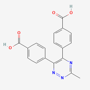 molecular formula C18H13N3O4 B14332354 4,4'-(3-Methyl-1,2,4-triazine-5,6-diyl)dibenzoic acid CAS No. 109424-71-7