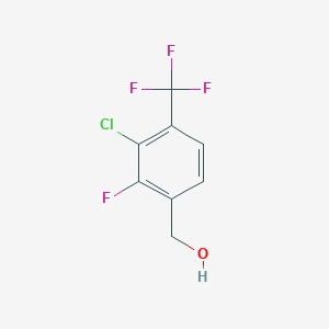molecular formula C8H5ClF4O B1433239 3-Chloro-2-fluoro-4-(trifluoromethyl)benzyl alcohol CAS No. 1431329-79-1