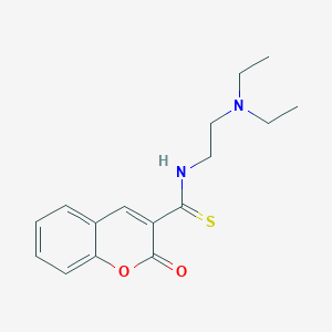 N-[2-(Diethylamino)ethyl]-2-oxo-2H-1-benzopyran-3-carbothioamide