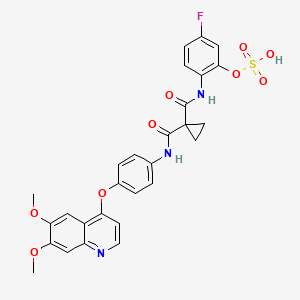 molecular formula C28H24FN3O9S B1433240 Unii-MC20mxe412 CAS No. 1628530-40-4
