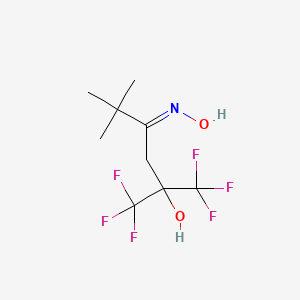 1,1,1-Trifluoro-2-hydroxy-5,5-dimethyl-2-(trifluoromethyl)heptan-4-one, oxime