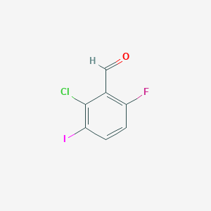 molecular formula C7H3ClFIO B1433244 2-Chloro-6-fluoro-3-iodobenzaldehyde CAS No. 146137-84-0