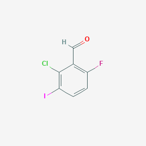 molecular formula C7H3ClFIO B1433244 2-氯-6-氟-3-碘苯甲醛 CAS No. 146137-84-0