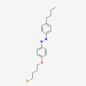 molecular formula C20H25BrN2O B14332471 (E)-1-[4-(4-Bromobutoxy)phenyl]-2-(4-butylphenyl)diazene CAS No. 110008-43-0